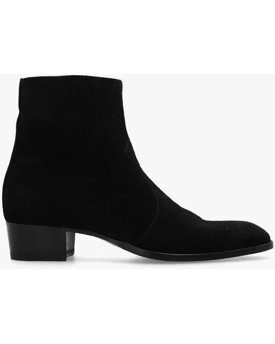 Saint Laurent ‘Wyatt’ Ankle Boots - Black
