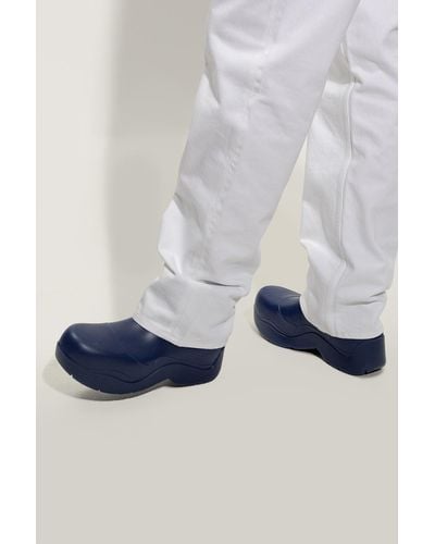 Bottega Veneta Navy Blue 'puddle' Rain Boots