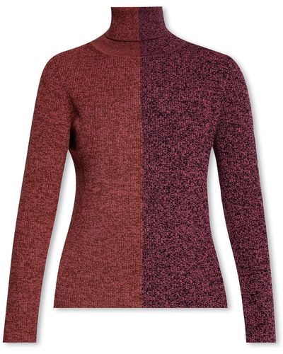 PS by Paul Smith Wool Turtleneck Sweater - Red
