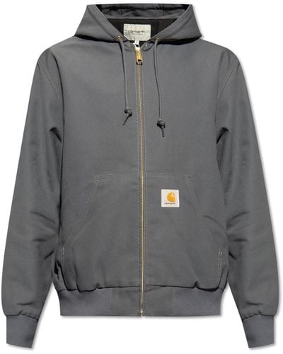 Carhartt Jacket With Logo - Grey
