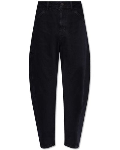 Lemaire Jeans With Dropped Crotch, - Blue