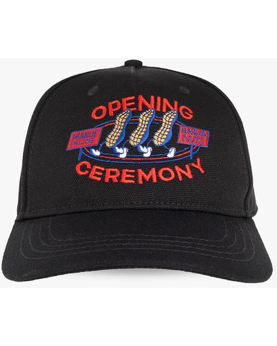 Opening Ceremony Baseball Cap, - Black