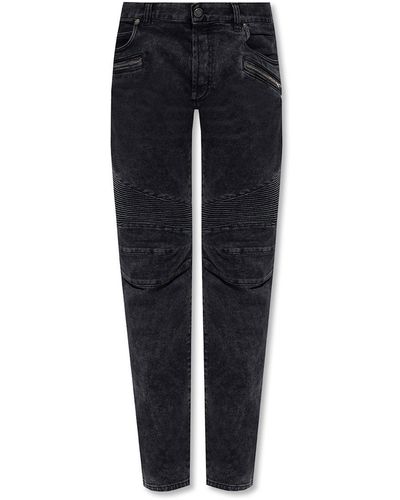 Gray Balmain Jeans for Women | Lyst