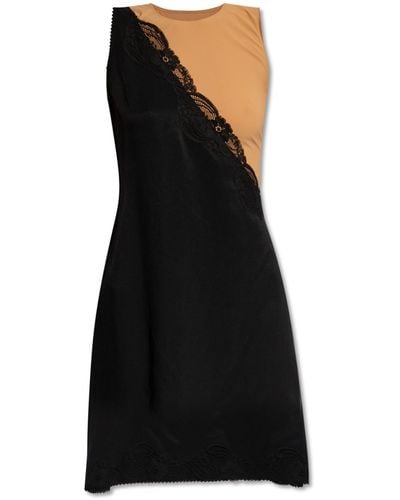 MM6 by Maison Martin Margiela Two-layered Dress, - Black