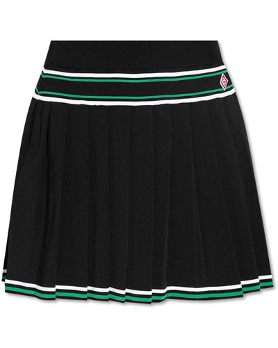 Casablancabrand Pleated Skirt, - Black