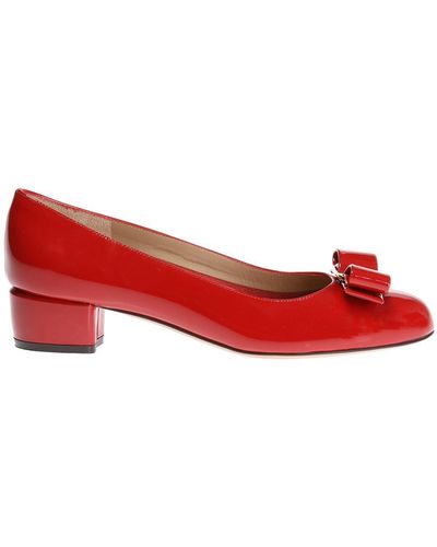 Ferragamo Court Shoes - Vara - Red