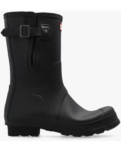 HUNTER 'original Side Adjustable Short' Rain Boots - Black
