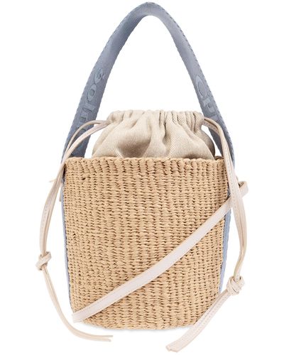 Chloé 'woody Small' Bucket Bag, - White
