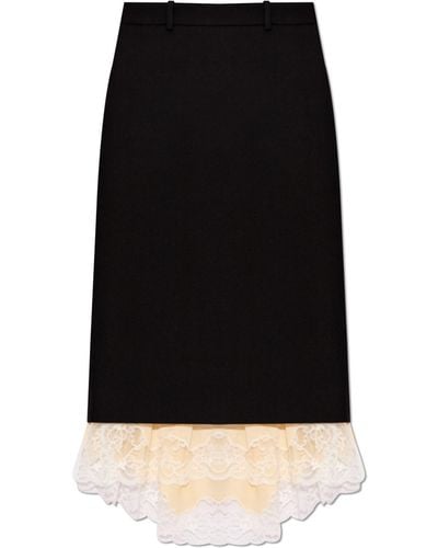 Balenciaga Wool Skirt - Black