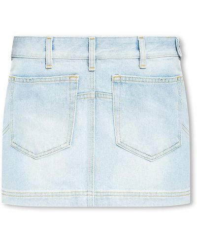 The Attico ‘Abra’ Denim Skirt, , Light - Blue