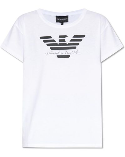 Emporio Armani T-shirt With Logo - White