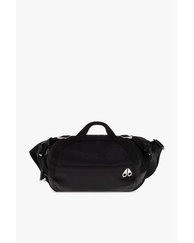 Moose Knuckles Belt Bag With Logo, - Black