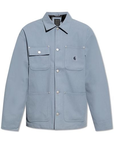 Carhartt Jacket With Pockets, - Blue