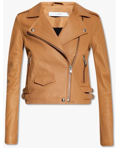 IRO 'shville' Leather Jacket - Brown