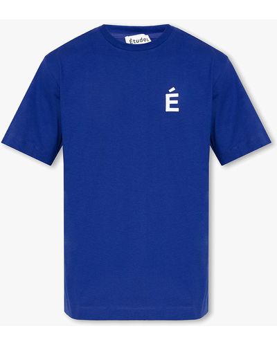 Etudes Studio T-Shirt With Logo - Blue
