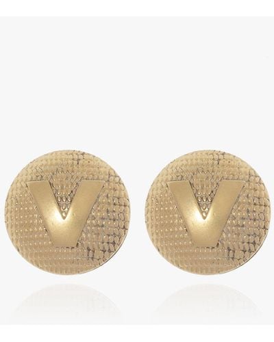 Vetements Brass Clip-on Earrings, - Natural