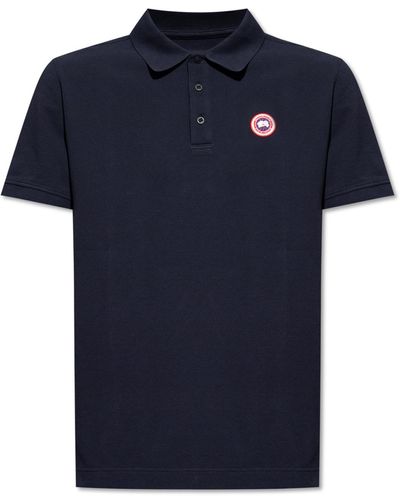 Canada Goose 'beckley' Cotton Polo Shirt, - Blue