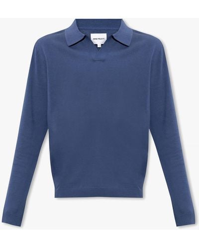 Norse Projects 'leif' Polo Shirt, - Blue
