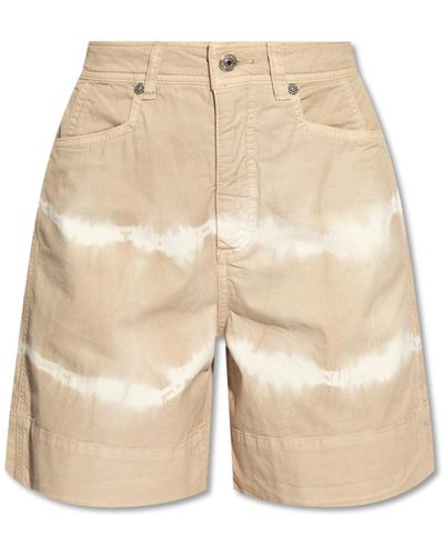 Woolrich Shorts With 'Tie-Dye' Effect - Natural