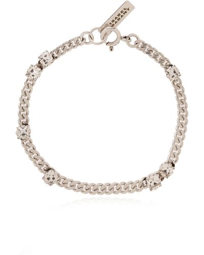 Isabel Marant Crystal Bracelet, - White