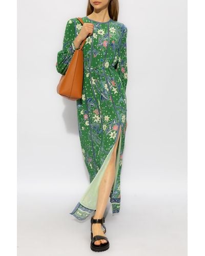 Diane von Furstenberg 'oretha' Patterned Dress, - Green