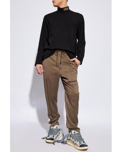 Tom Ford Pants With Stitching On The Legs - Green
