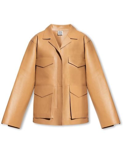 Totême ‘Army’ Leather Jacket - Natural