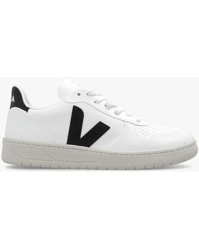 Veja V-10 Leather Sneaker - White