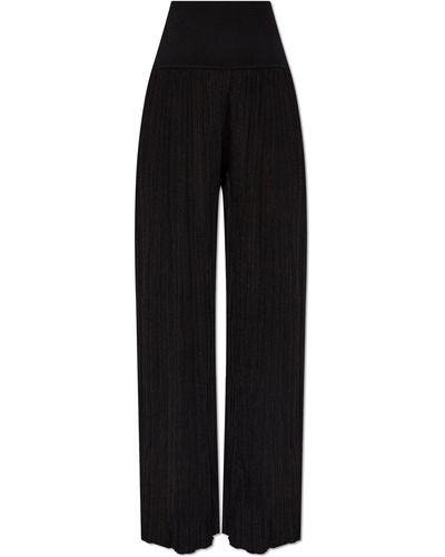 Alaïa Striped Trousers, - Black