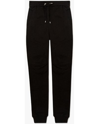 Balmain Sweatpants With Logo - Black