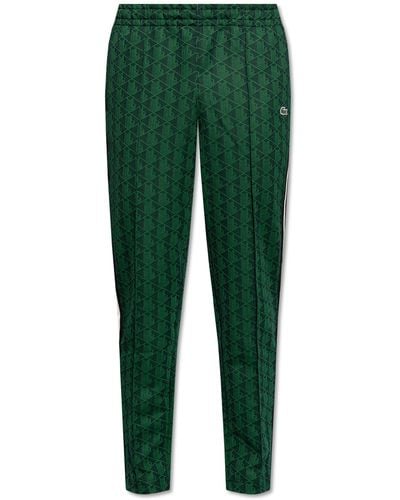 Lacoste Sweatpants With Monogram, - Green