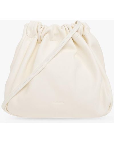 Jil Sander 'scrunch Small' Shoulder Bag, - White