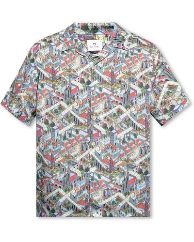 PS by Paul Smith Shirt With Short Sleeves - Grey