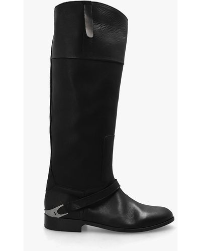 Golden Goose Boots With Logo - Black