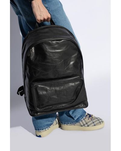 Burberry Leather Backpack - Black