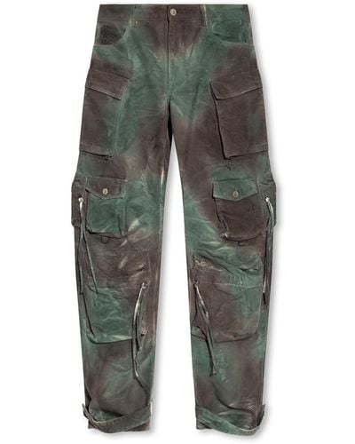 The Attico ‘Fern’ Cargo Trousers - Green