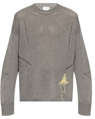 Roa Sweater With Logo - Grey