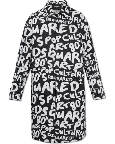DSquared² Coat From 'd2 Pop 80's' Collection, - White