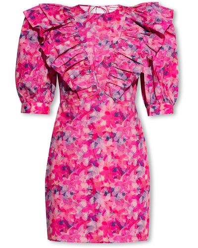 Custommade• 'lisabell' Dress With Floral Motif, - Pink