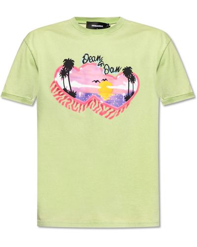 DSquared² Printed T-Shirt - Green