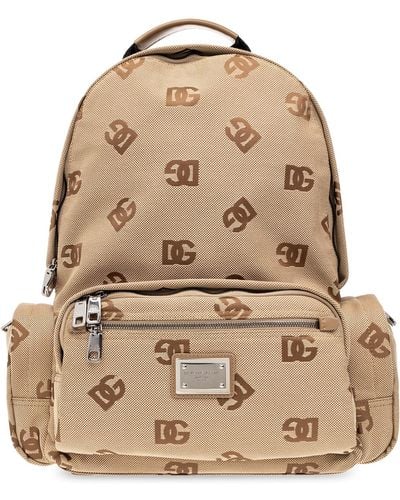 Dolce & Gabbana Monogrammed Backpack - Natural