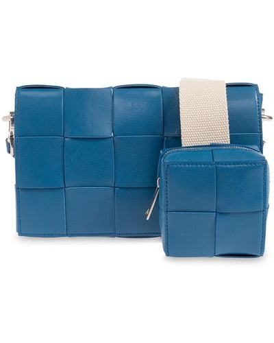 Bottega Veneta 'cassette Medium' Shoulder Bag, - Blue