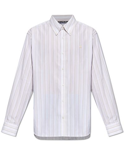 Acne Studios Striped Shirt, - White