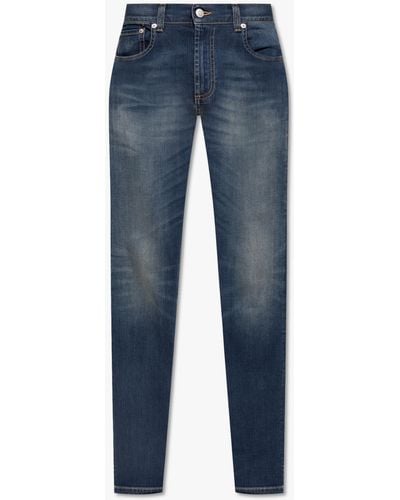 Alexander McQueen Jeans With Pockets - Blue