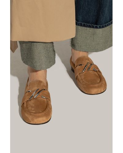 Proenza Schouler Suede 'Loafers' Shoes - Green