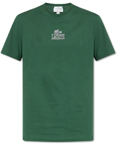 Lacoste T-shirt With Logo, - Green