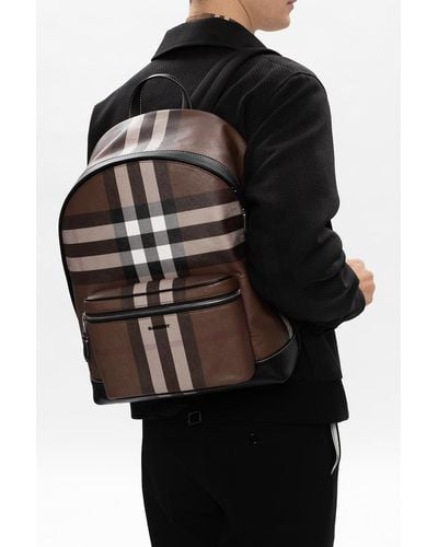 Burberry Branded Backpack - Brown