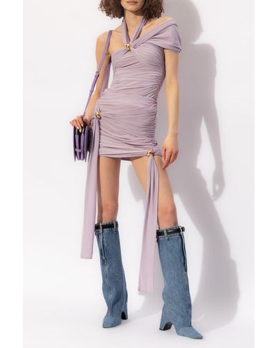 Blumarine Draped Skirt - Purple