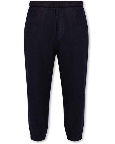 Emporio Armani Wool Trousers - Blue