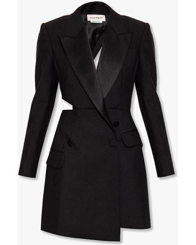 Alexander McQueen Blazer-style Dress - Black